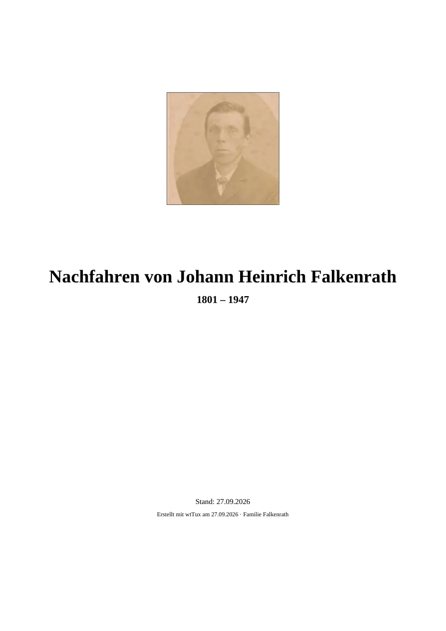 Deckblatt des Nachfahrenbuchs